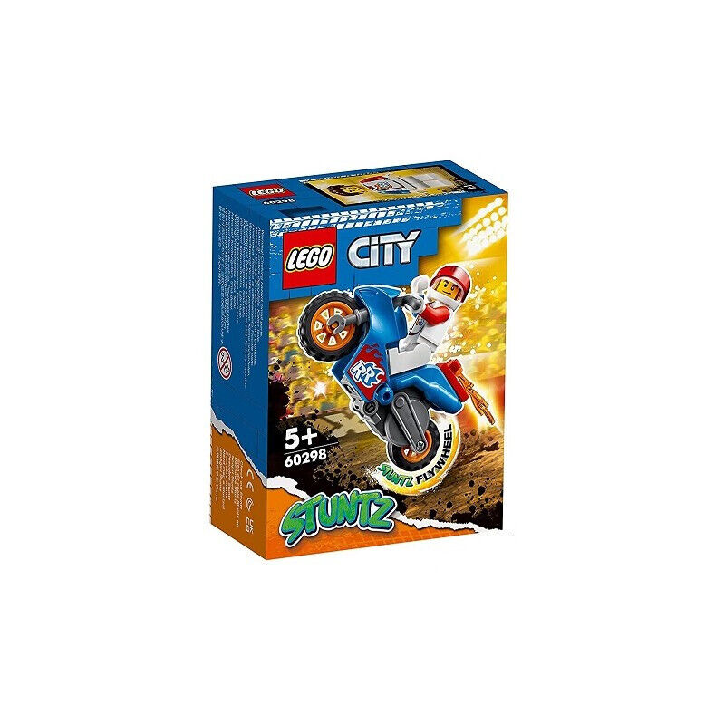 Original LEGO® City 60298 - Moto Acrobatica: Razzo