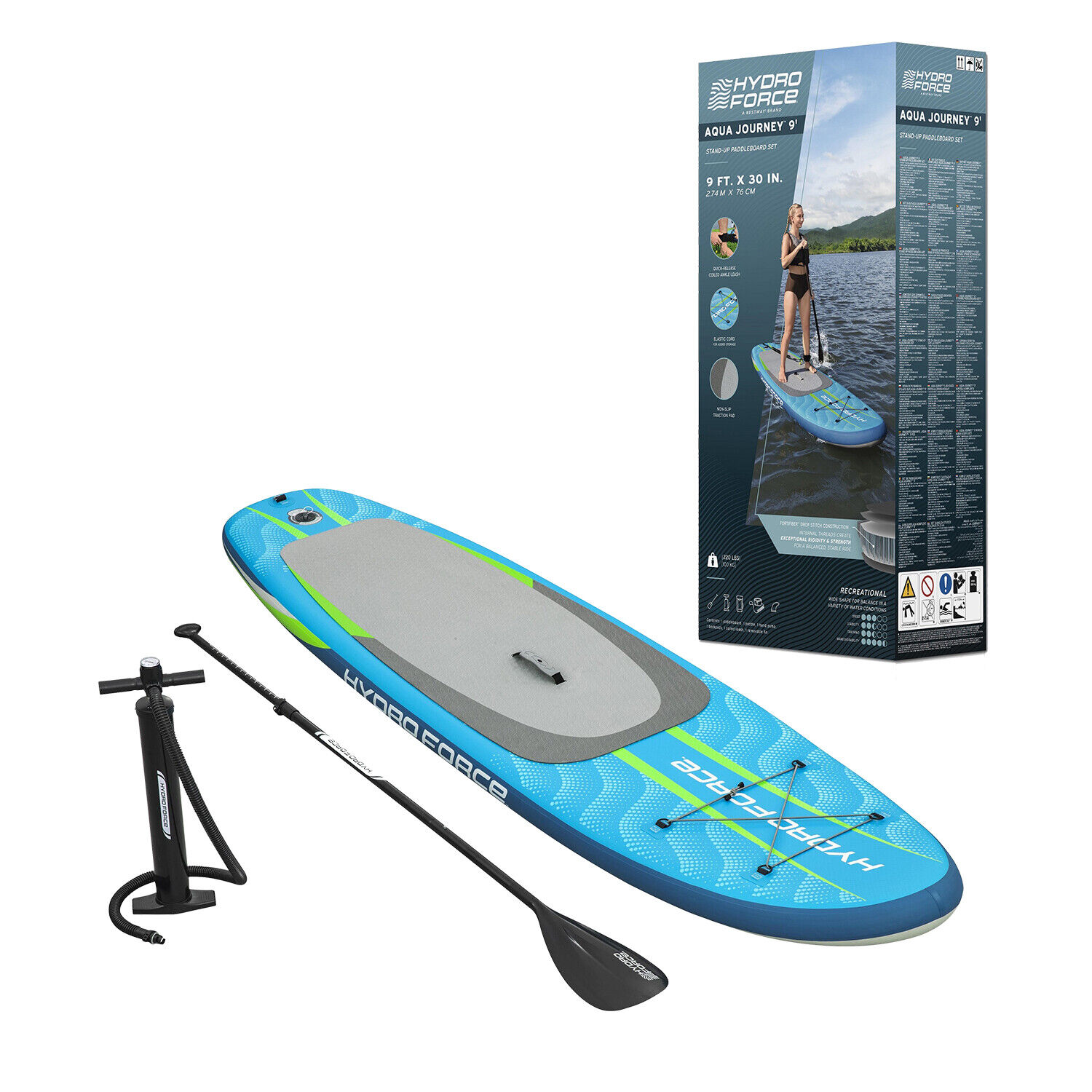 Tavola SUP Hydro-Force Aqua Journey 274x76x12cm. Max 100 kg BESTWAY - X52724