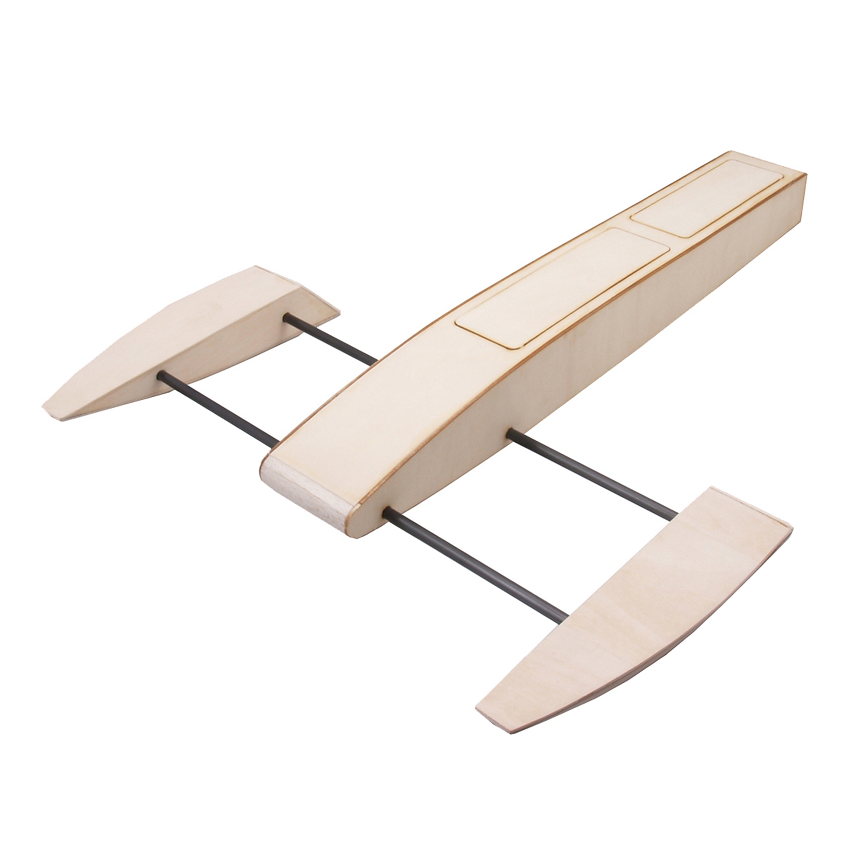 RC Motoscafo nel Legno Sponson Outrigger Gamberetti Motoscafo Modello Kit R8444
