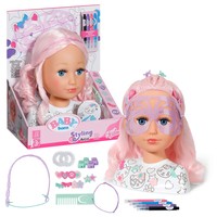 Zapf BABY born Stylingkopf Kreativ Schmink- und Frisierkopf 836033