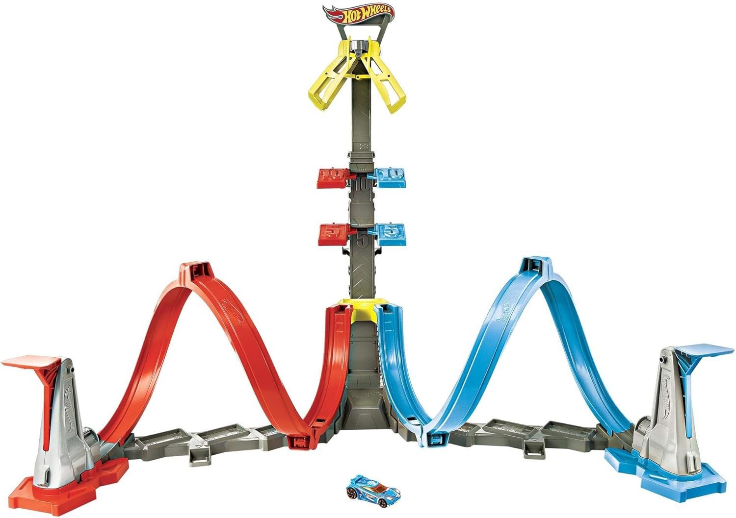 HOT WHEELS LOOPING LAUNCH Pista Playset con 1 auto Serie STUNT TRACKS GRW39
