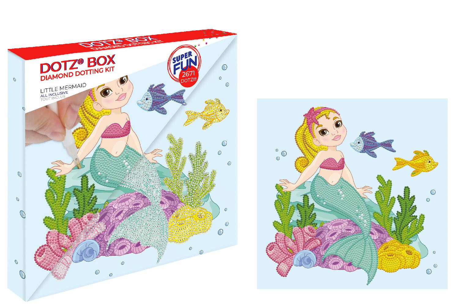 Diamond Dotz Box Piccola Sirenetta 28x28