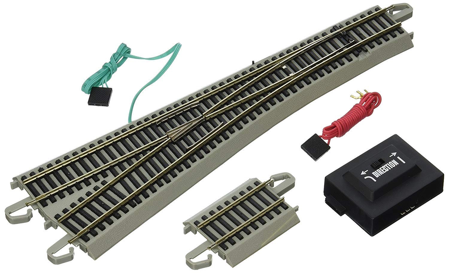 Bachmann Trains 44565 Snap-Fit E-Z Track #5 Turnout-Left (1/Card) -Nickel Silver