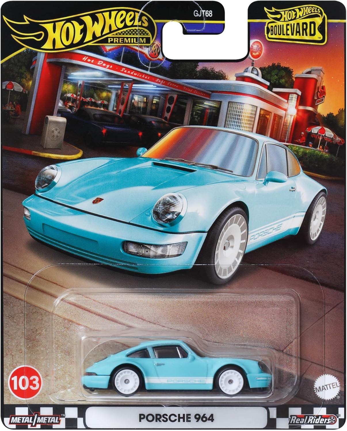 PORSCHE 964 Hot Wheels Boulevard 103 Modello Auto 1:64 7cm HRT73