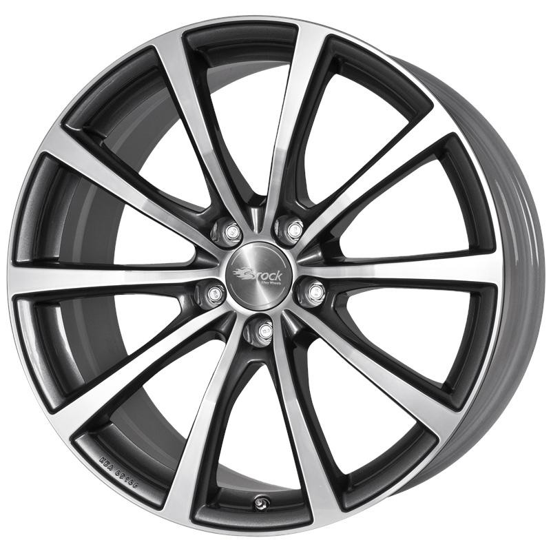 Cerchi in lega per MERCEDES EQA 18" - BROCK B32 GRAPHITE LUCIDO DIAMANTATO