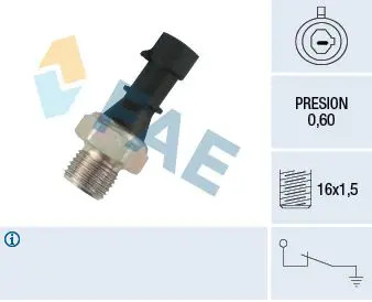 Interruttore pressione olio 12480 FAE per OPEL OMEGA A OMEGA A Familiare