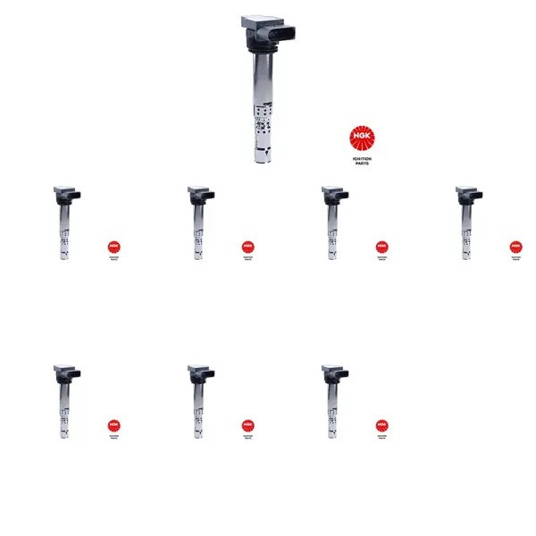 8 x Bobina d'accensione NGK per AUDI, BENTLEY, VW A8 D2, A8 D3, CONTINENTAL