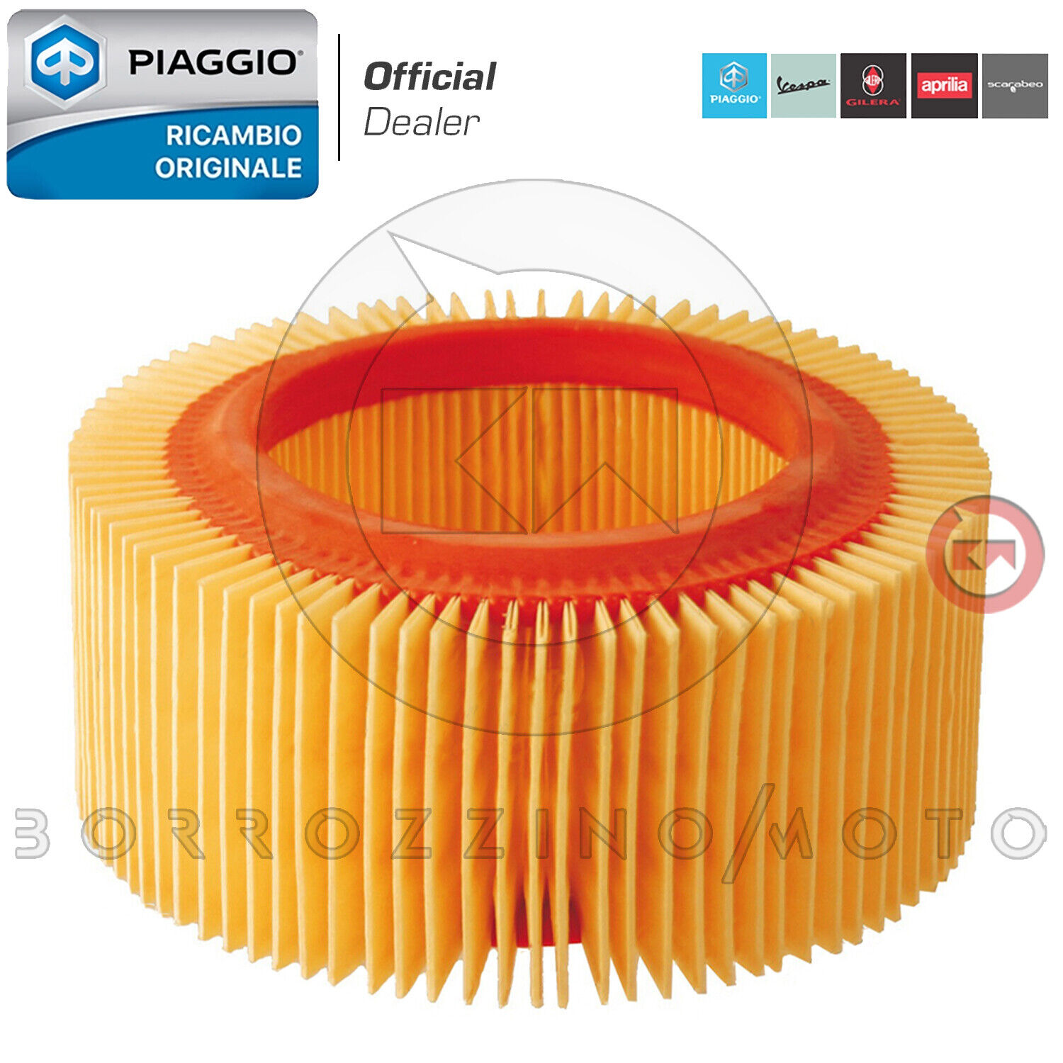 438014 FILTRO ARIA ORIGINALE PIAGGIO PER APE TM 220 2012 T10000