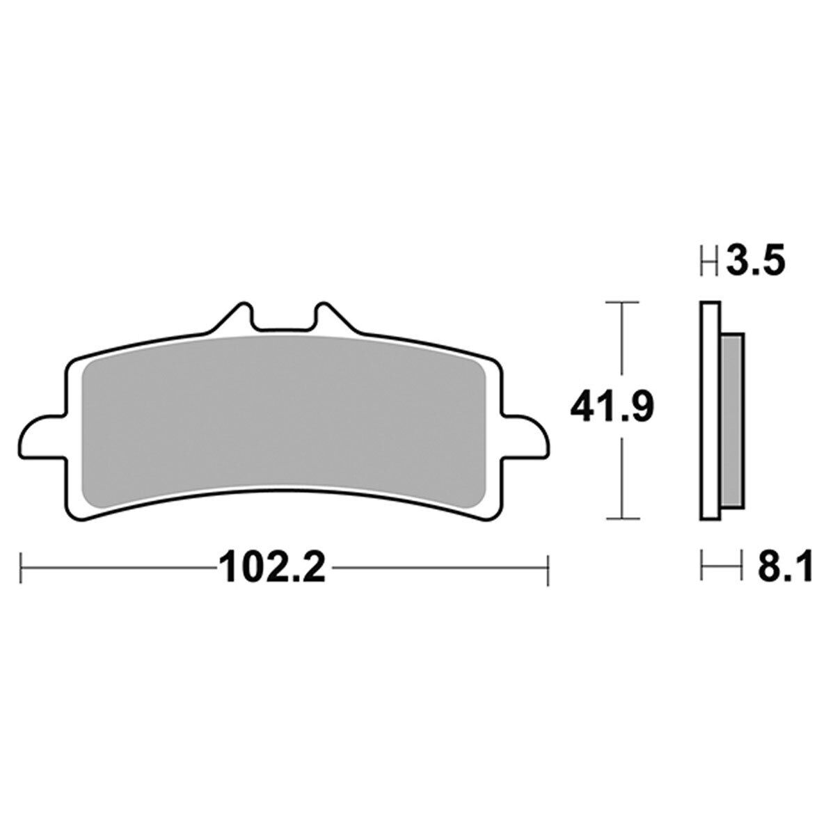 PASTIGLIE FRENO ANTERIORE RACING 841DS-2 per Kawasaki 1000 H2 Ninja 2015-2020