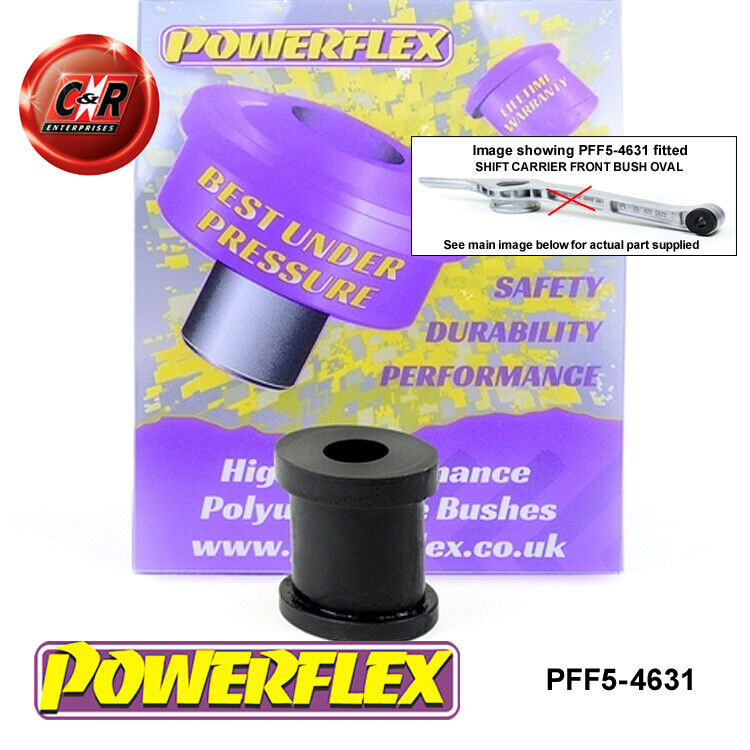Powerflex Gear Shiftarm Fr Boccola Ovale per BMW 6 Serie Coupe, Cabina 11-18
