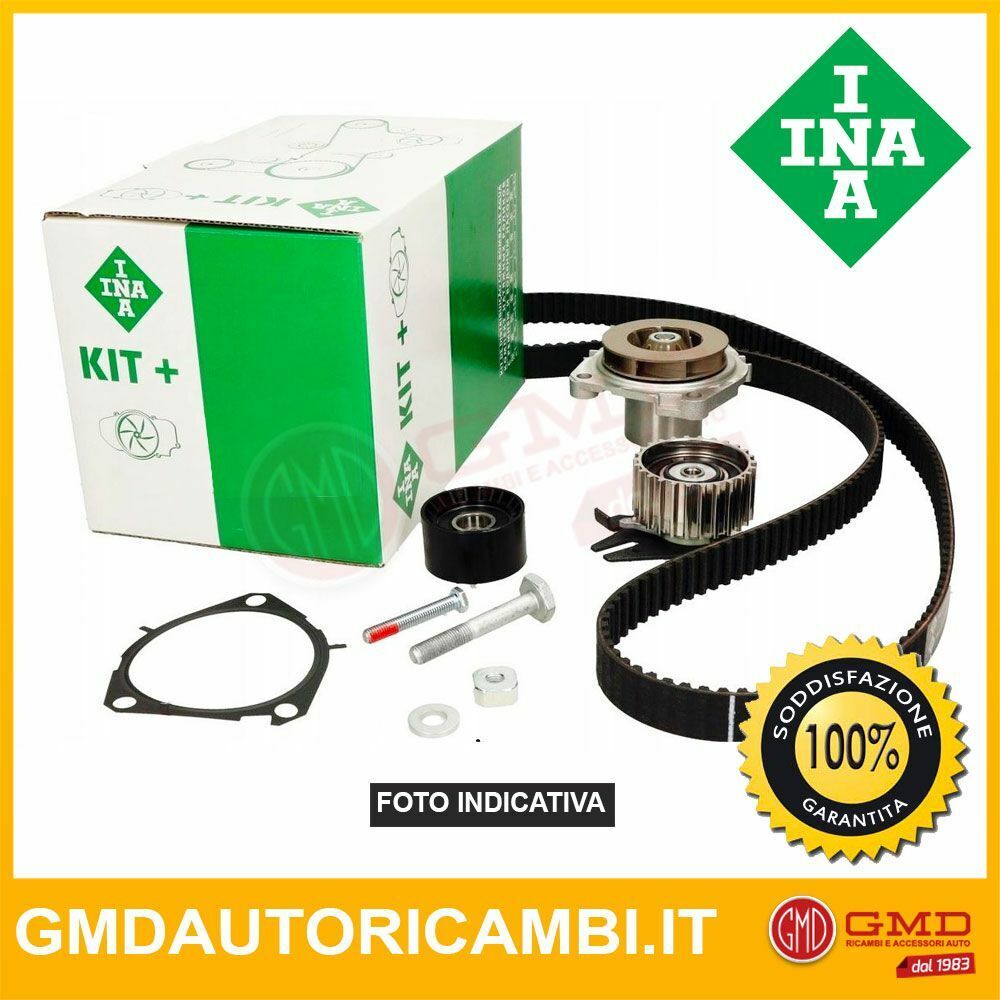 KIT CINGHIA DISTRIBUZIONE + POMPA ACQUA INA SEAT ALTEA XL 1.6 Multifuel KW:75...