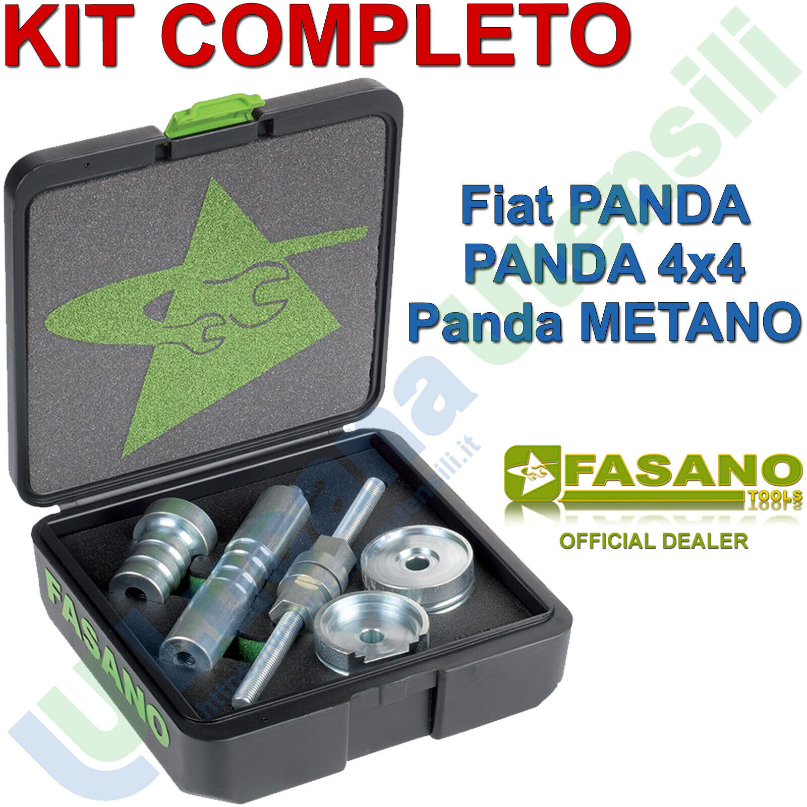 Set Montaggio Smontaggio Estrazione Silent Block Fiat Panda 4x4 e Metano Kit Box