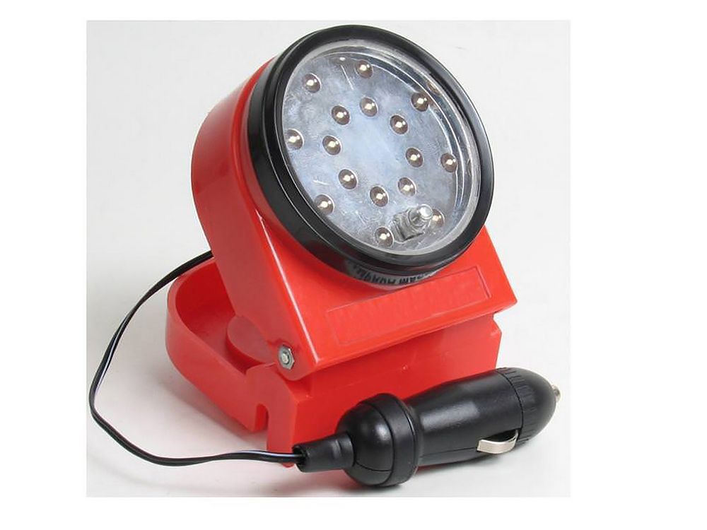 (E)LAMPADA MAGNETICA 16 LED ATT. ACCENDISIGARI LC
