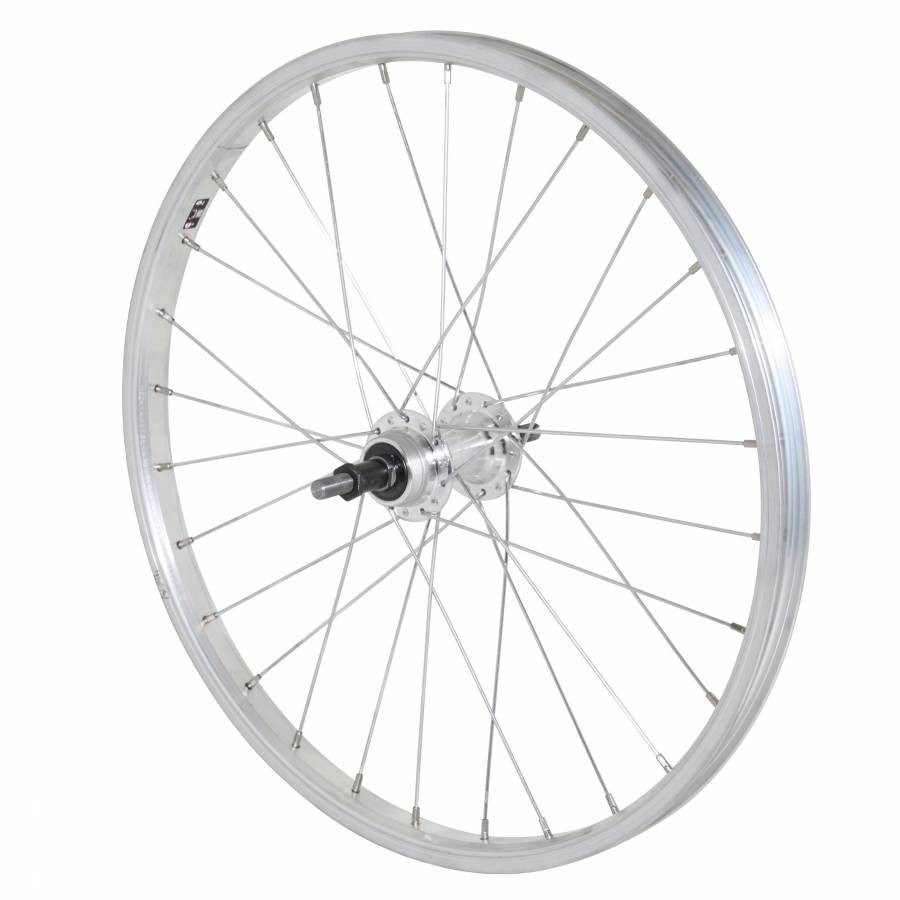 Ruota MTB freno 20" alluminio posteriore mozzo in alluminio asse pieno ruota lib
