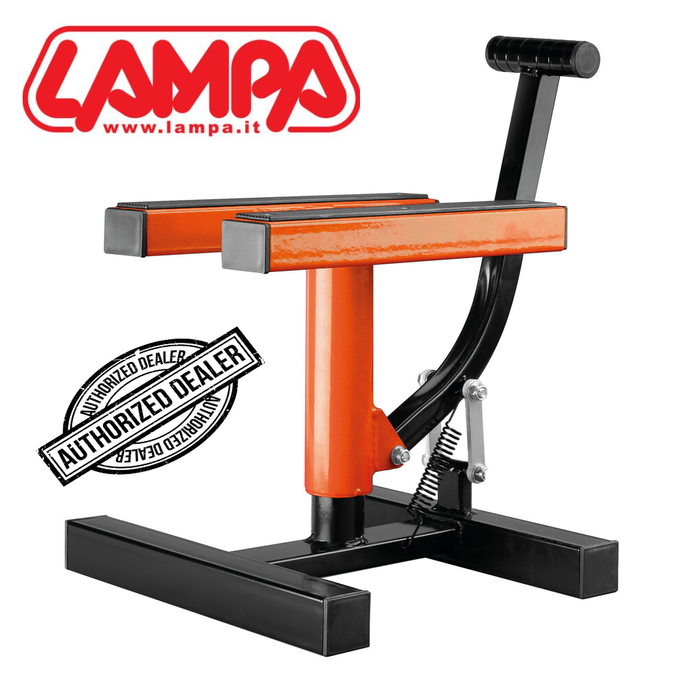 CAVALETTO ALZA MOTO UNIVERSALE COLORE ARANCIO  PER SUPERMOTOARD