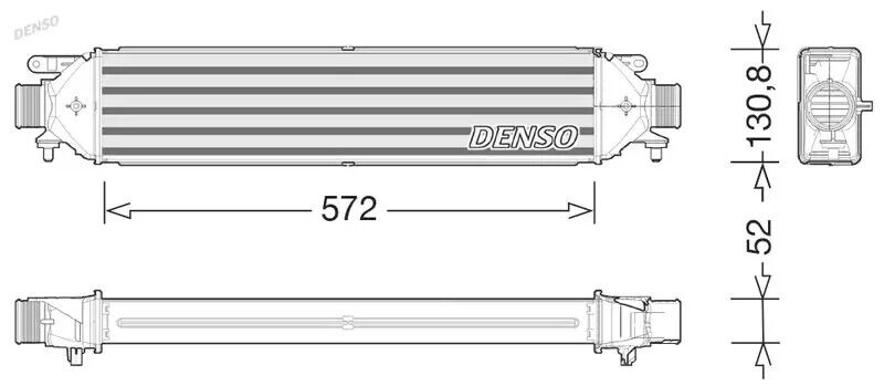 Radiatore intercooler DIT01008 DENSO per ALFA ROMEO GIULIETTA