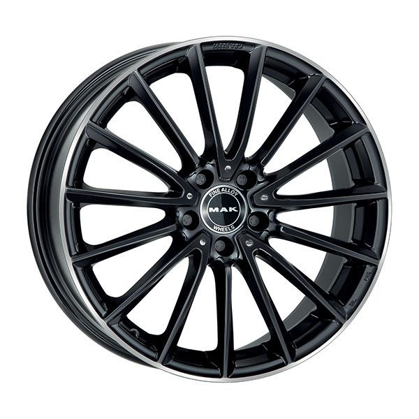 CERCHIO IN LEGA MAK KOMET PER AUDI A6 7.5X17 5X112 GLOSS BLACK MIRROR RING 228