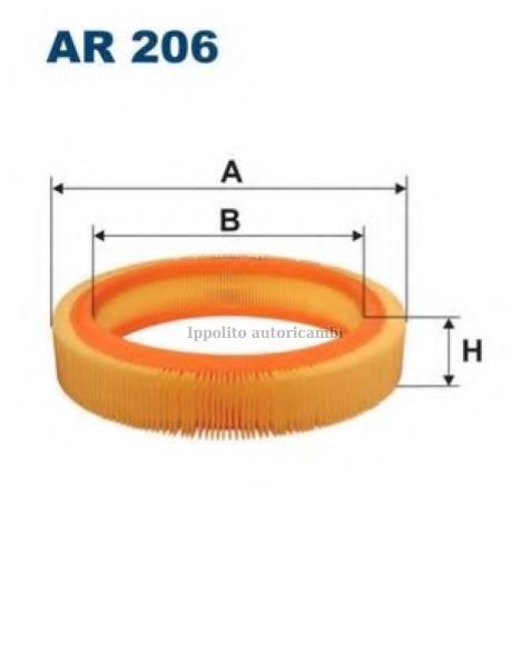 AR206 FILTRO ARIA HURTH 247, HURTH IIM247, CITROËN 1444L5, FORD 6080390, FORD 79