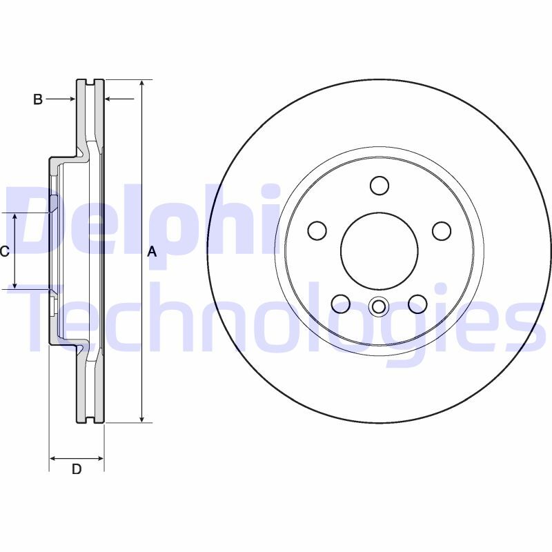 Discofreno BG4777C DELPHI per BMW MINI