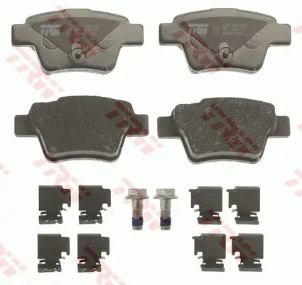 Pastiglie freno GDB1678 TRW per PEUGEOT 207 207 SW 207 CC 207 Furgone/hatchback