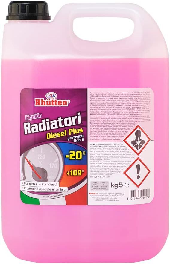 RHUTTEN 200125 LIQUIDO RADIATORI -20°C DIESEL PLUS 5kg