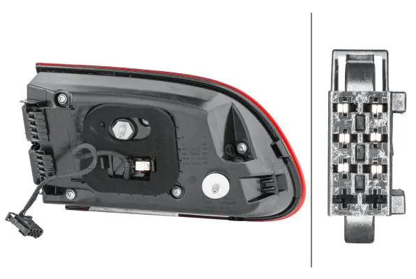 Faro posteriore Dx LED 2SD 011 500-161 HELLA per PORSCHE MACAN