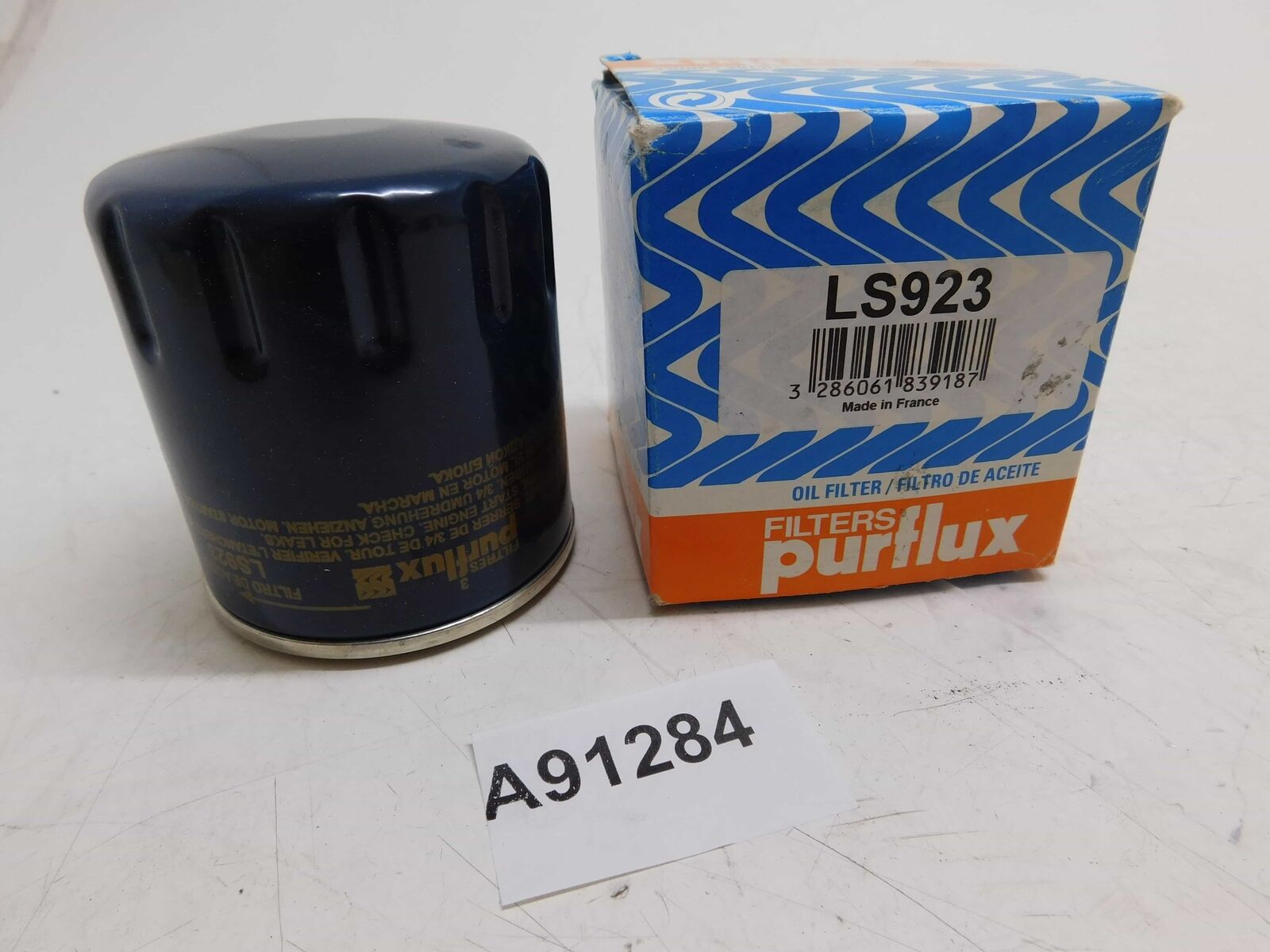 FILTRO OLIO OIL FILTER PURFLUX CITROEN BERLINGO C3 C4 XSARA FIAT DUCATO LS923