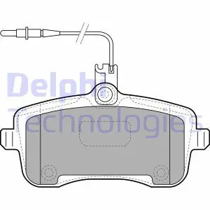 Pastiglie freno Low-Metallic LP1890 DELPHI per PEUGEOT 407 407 SW 407 Coupé