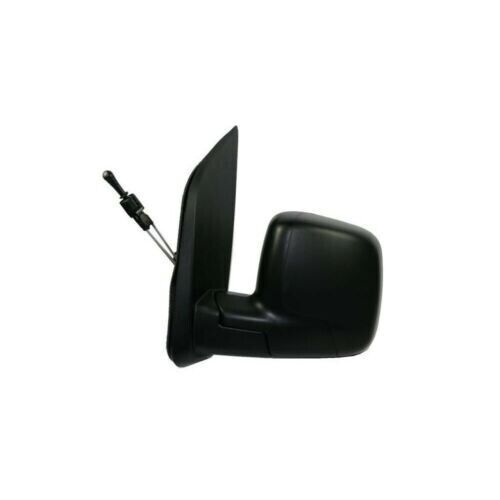 Specchietto retrovisore meccanico nero sx per Fiat Fiorino Qubo dal 9/2008