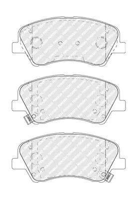Pastiglie freno FDB5040 FERODO per KIA RIO IV STONIC STONIC Hatchback Van