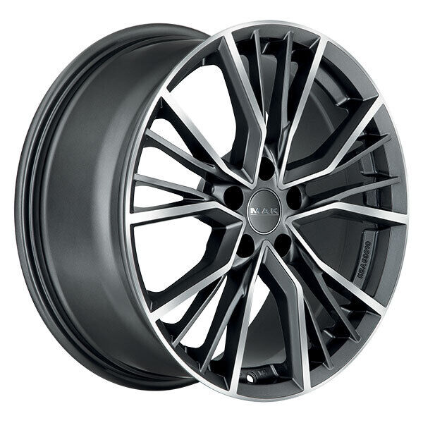 CERCHIO IN LEGA MAK UNION PER VOLKSWAGEN POLO VI 7X17 5X100 GUN MET-MIRROR 2D7