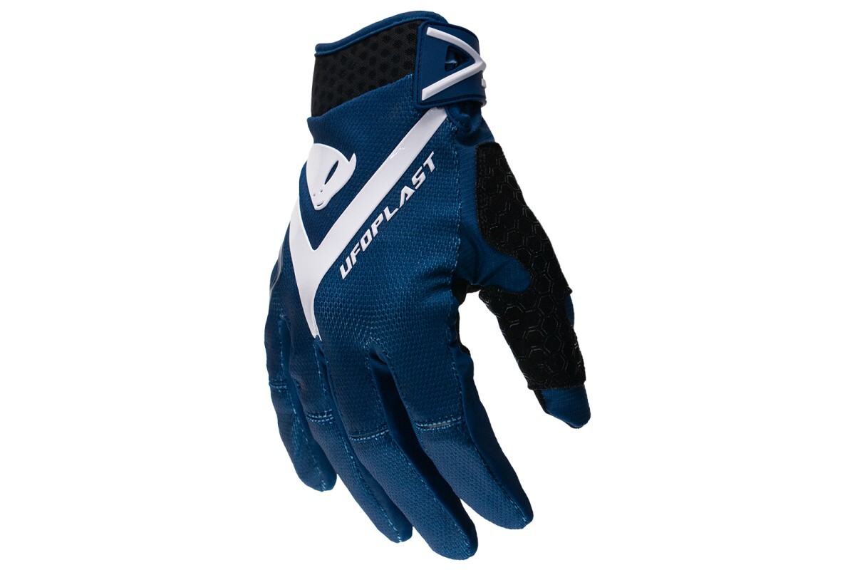 GUANTI MOTOCROSS HAYES NAVY E BIANCO TG.XL UFO