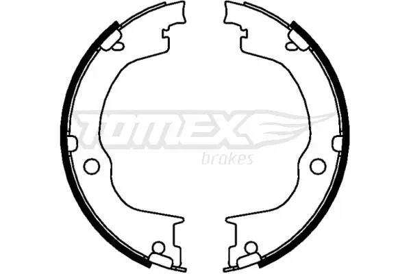 Ganasce freno Assale posteriore TX 22-77 TOMEX Brakes per OPEL CHEVROLET