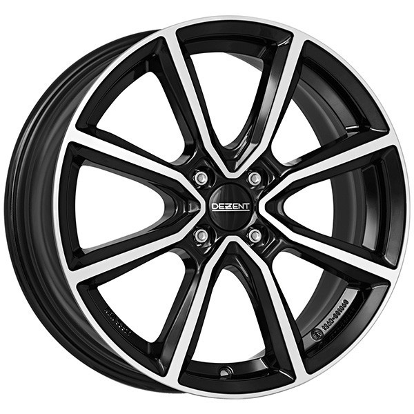 CERCHIO IN LEGA DEZENT TN DARK PER CITROEN - DS C3 6.5X17 4X108 BLACK/POLIS 32I