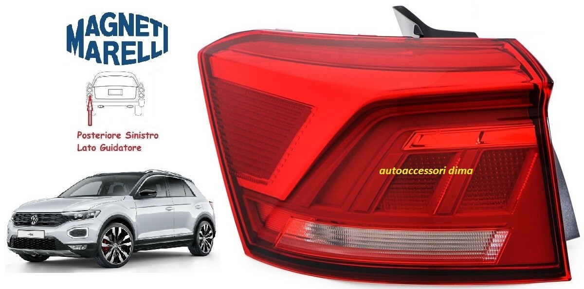 FANALE FANALINO POSTERIORE SX ESTERNO A LED VW T-ROC DAL 2017 AL 2021 MARELLI