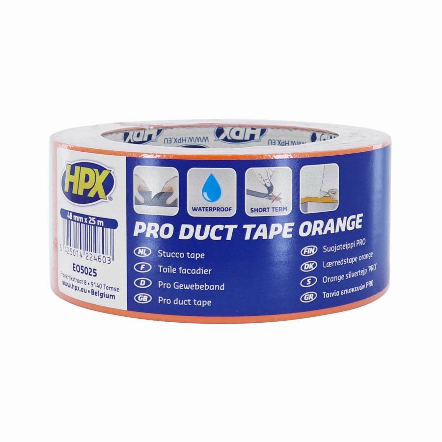 Nastro adesivo in tela HPX arancione 48mm x 25m