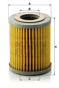 Filtro olio Cartuccia filtro H 813/1 x MANN-FILTER per AUSTIN MG MORRIS