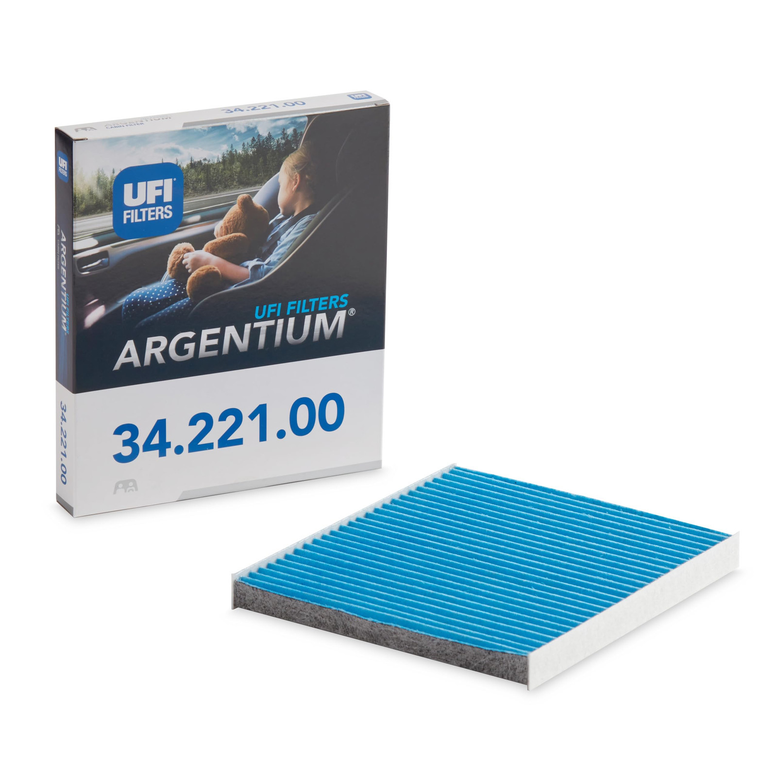 UFI Filters, Filtro Abitacolo ARGENTIUM 34.221.00, Filtro Abitacolo per (f9F)