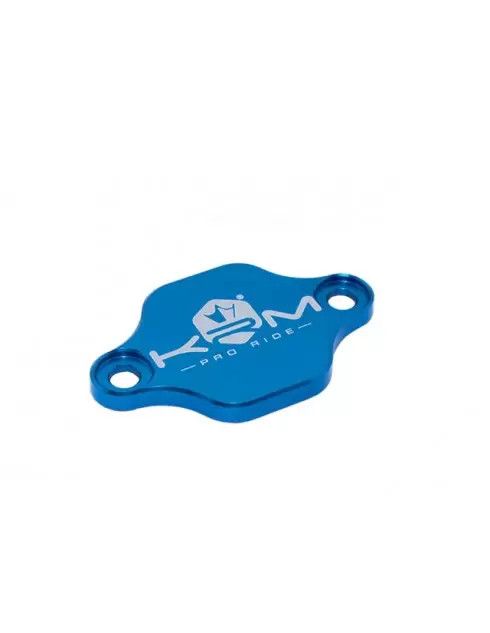 Piastrina KRM blu x copertura foro miscelatore Minarelli AM6 e Derbi