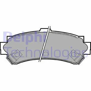 Pastiglie freno Low-Metallic LP1012 DELPHI per NISSAN ALMERA I