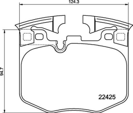 Kit pastiglie freno, Freno a disco - BREMBO P 06 099