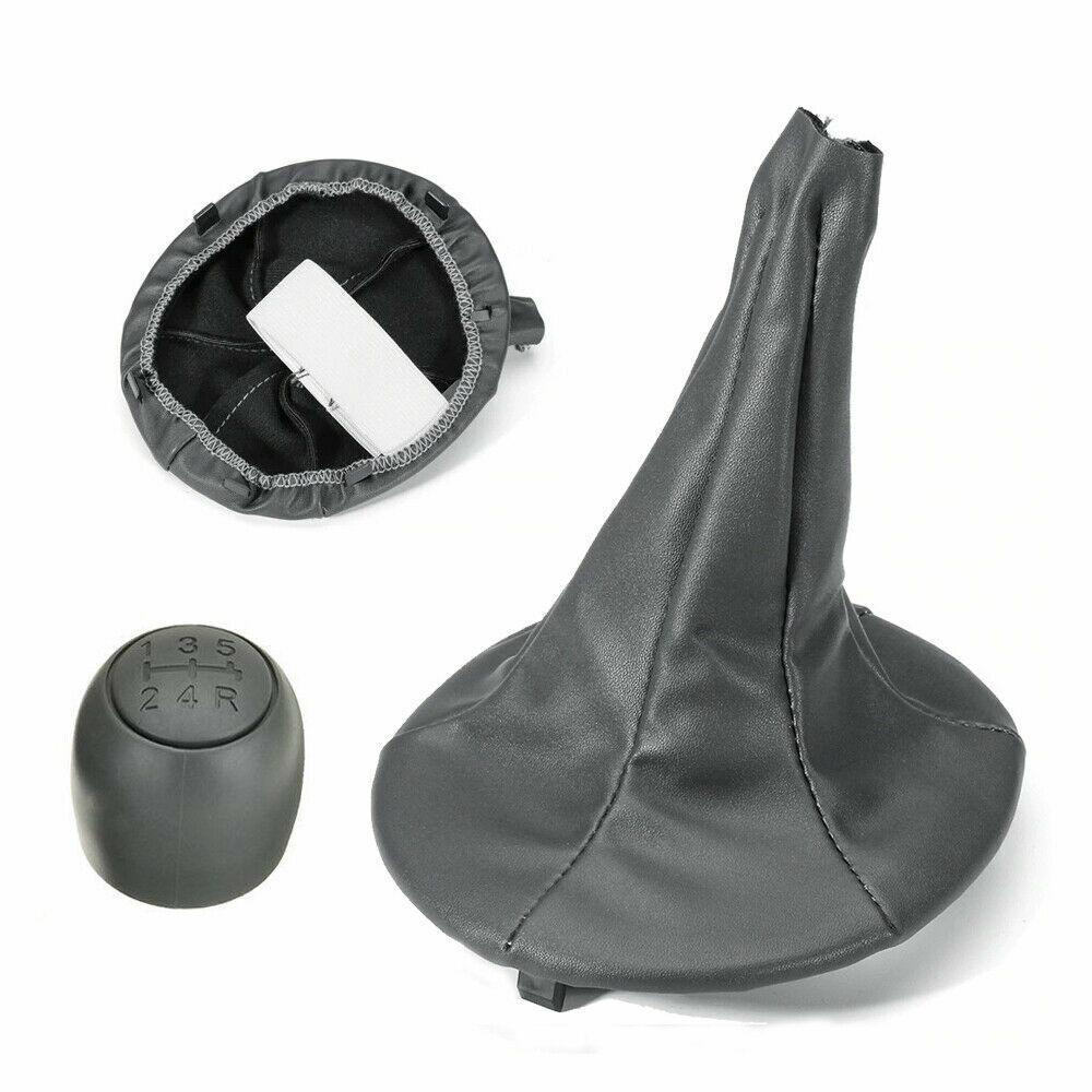 POMELLO CAMBIO 5 MARCE + CUFFIA + ANELLO DI RITENZIONE AUTO FIAT PANDA 500 500C