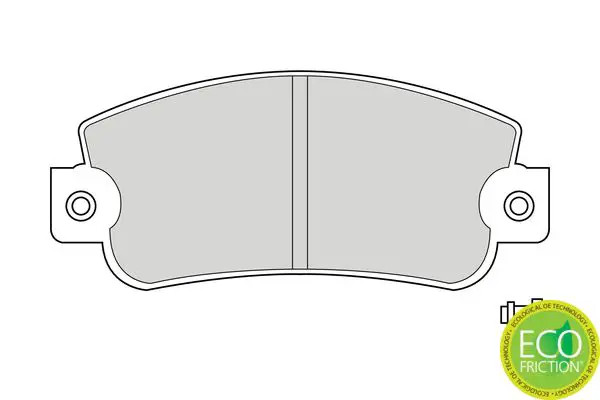 Pastiglie freno FDB346 FERODO per FIAT LANCIA SEAT AUTOBIANCHI SUZUKI