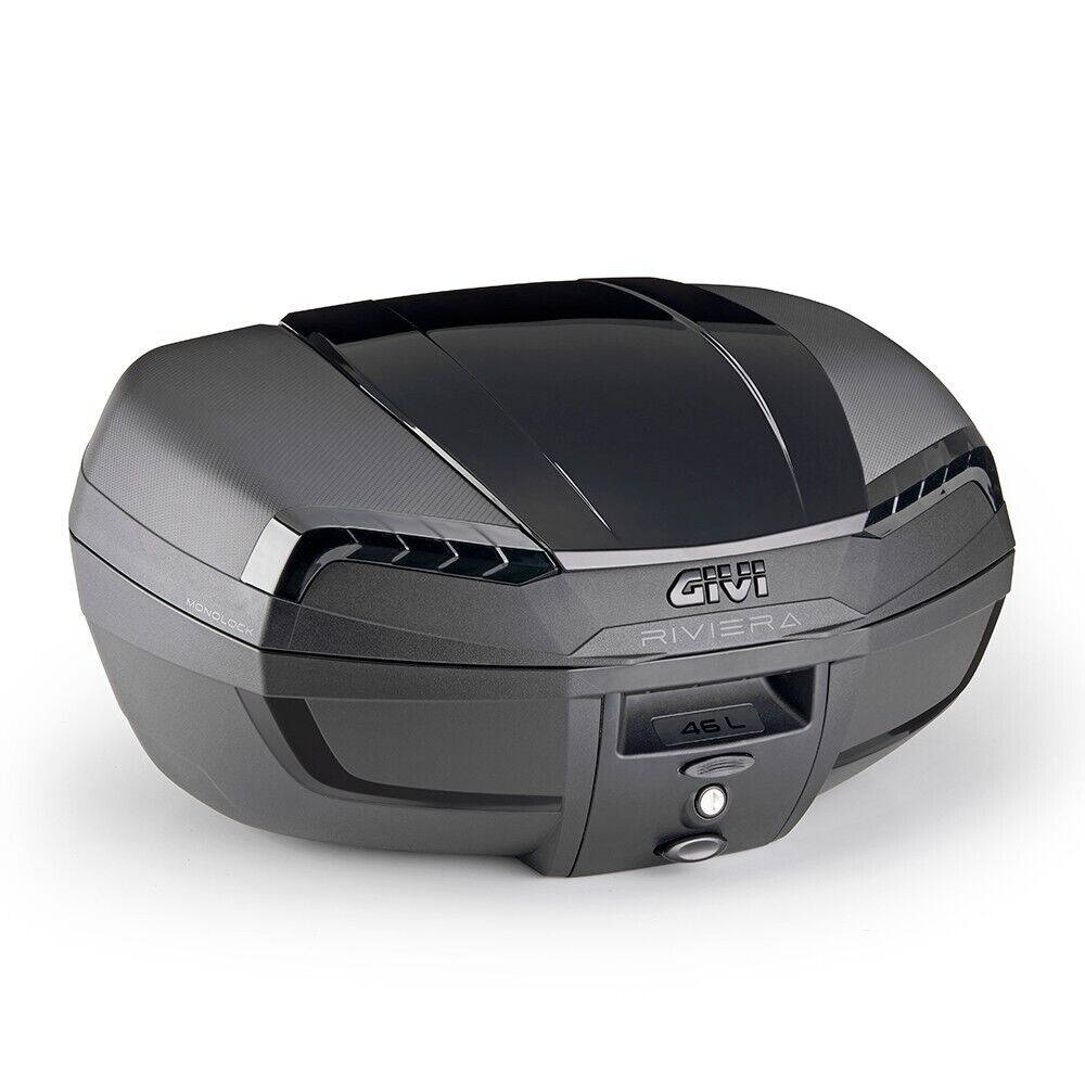 BAULETTO GIVI E46NB 46L NERO RIVIERA MONOLOCK PIASTRA UNIVERSALE MOTO SCOOTER