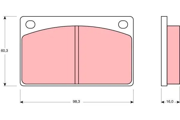 Pastiglie freno GDB576 TRW per VOLVO 240 240 Kombi P 122 S AMAZON 140 260 164