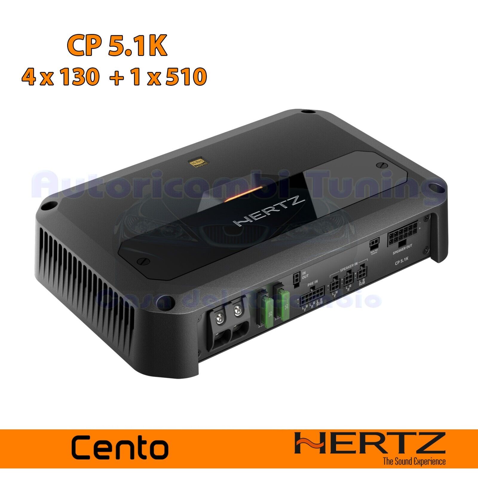 HERTZ CENTO POWER CP 5.1K Amplificatore 5 CH Classe D Multicanale 4x190W + 1X510