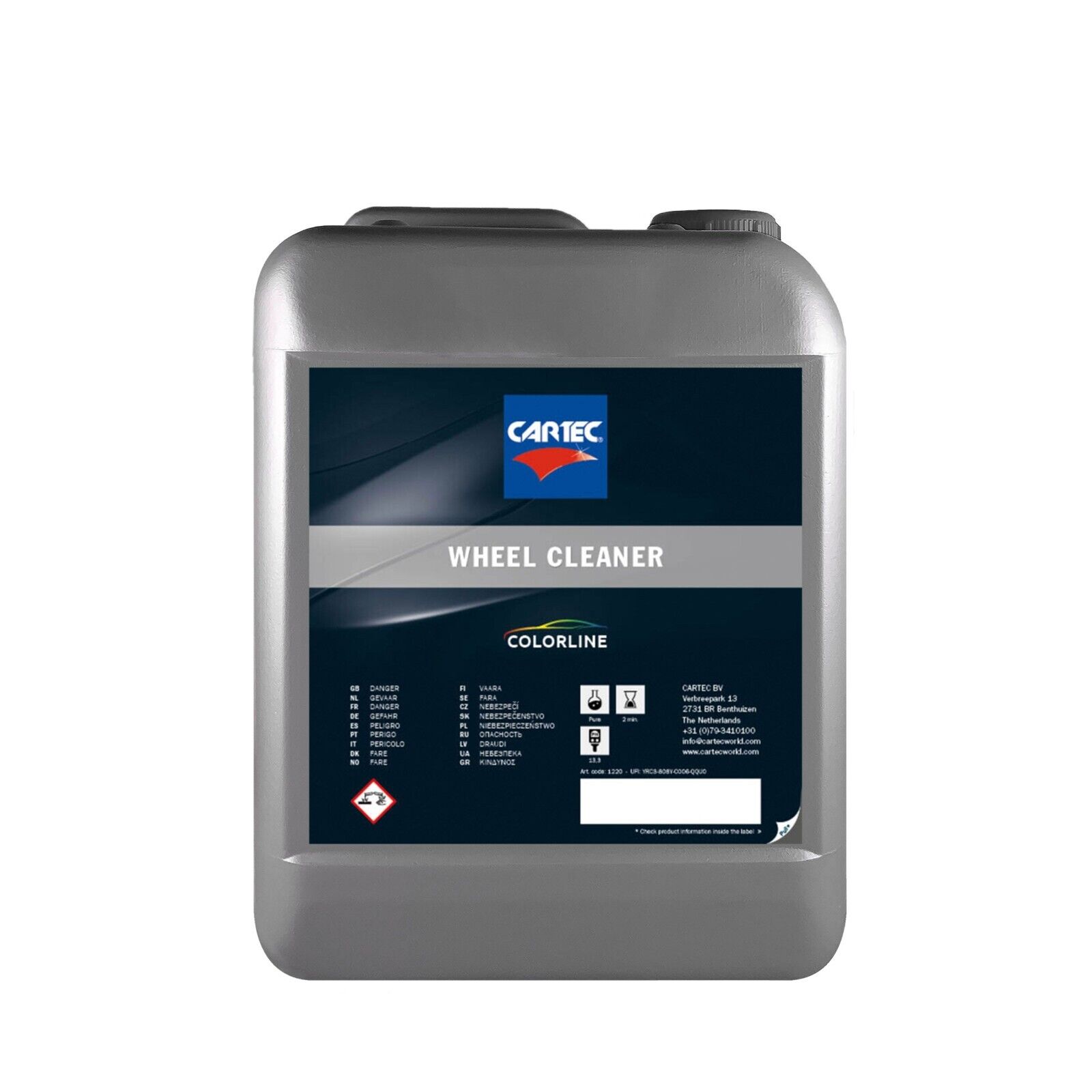 CARTEC WHEEL CLEANER - Detergente per Cerchioni e Pneumatici 5L
