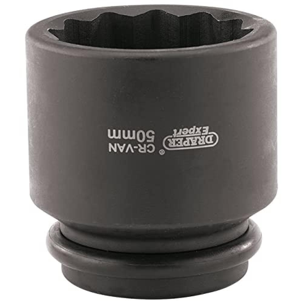 Draper 33319 Hub Nut Socket Impatto, 50 mm, Attacco Da 3/4 " - NUOVO