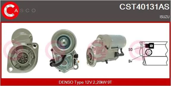 Motorino di avviamento CST40131AS CASCO per ISUZU TROOPER I