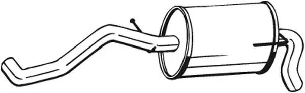 Silenziatore terminale 227-111 BOSAL per VW LUPO I